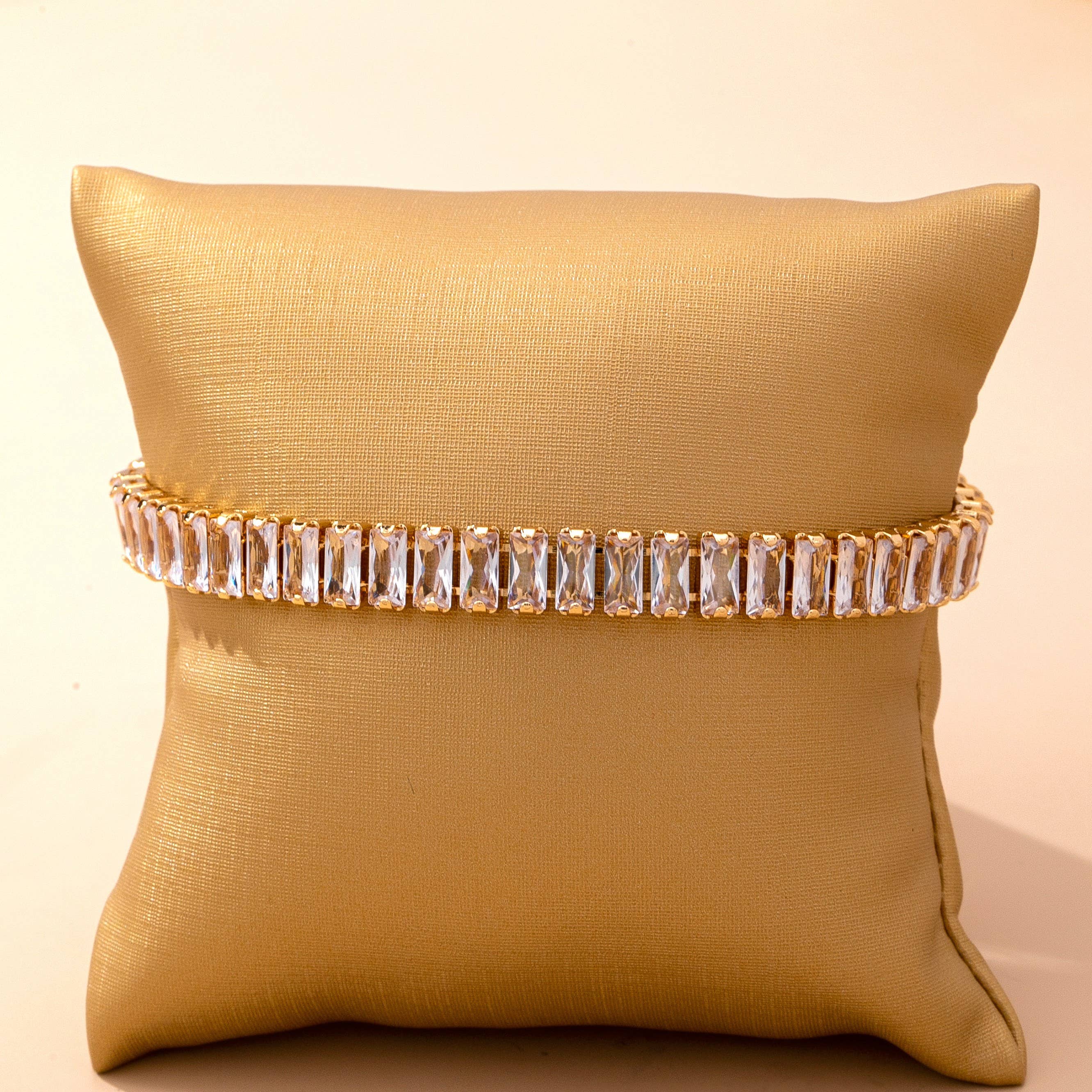 Baguette Crystal Tennis Bracelet | 80B1658