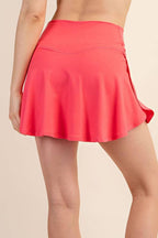 PLUS SIZE HIGH-WAIST SKORT
