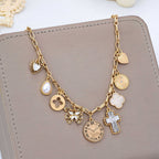 Eclectic Celestial & Vintage Charm Necklace | 80N93123