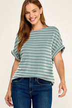 Stripe Rib Top