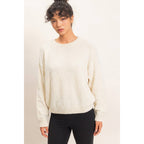 Chenille Crew Neck Sweater