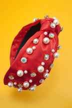 CHRISTMAS RHINESTONE PEARL HEADBAND