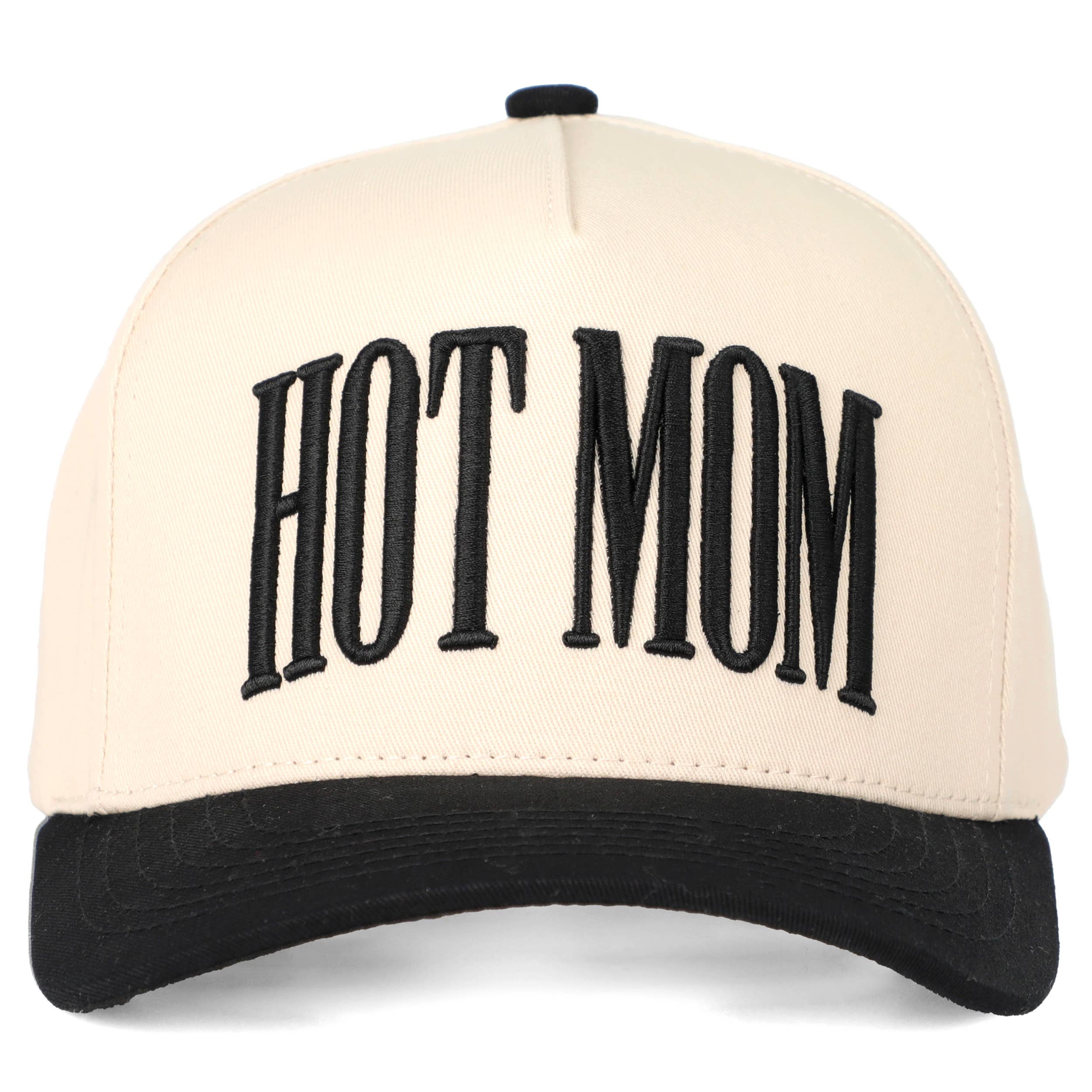 HOT MOM Letter embroidered Trucker Hat