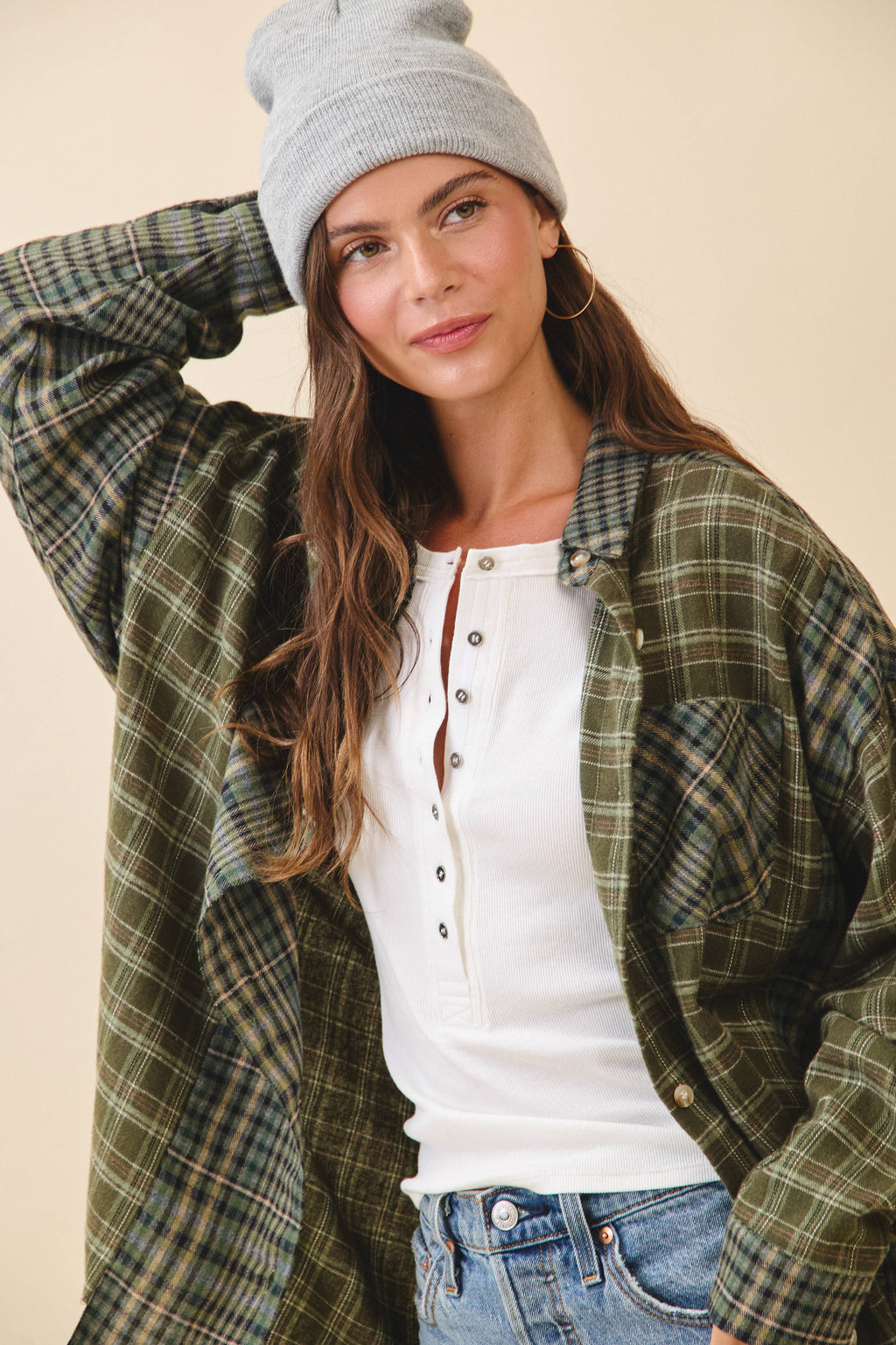 8376EN Kambrie Plaid Flannel Shirt