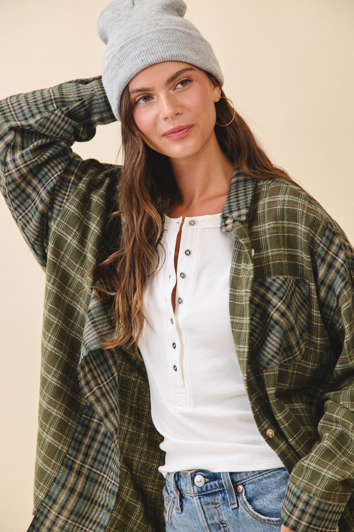 8376EN Kambrie Plaid Flannel Shirt
