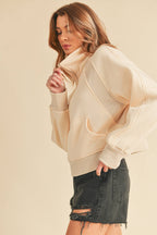 950CK Dove Funnel Neck Half Zip 6