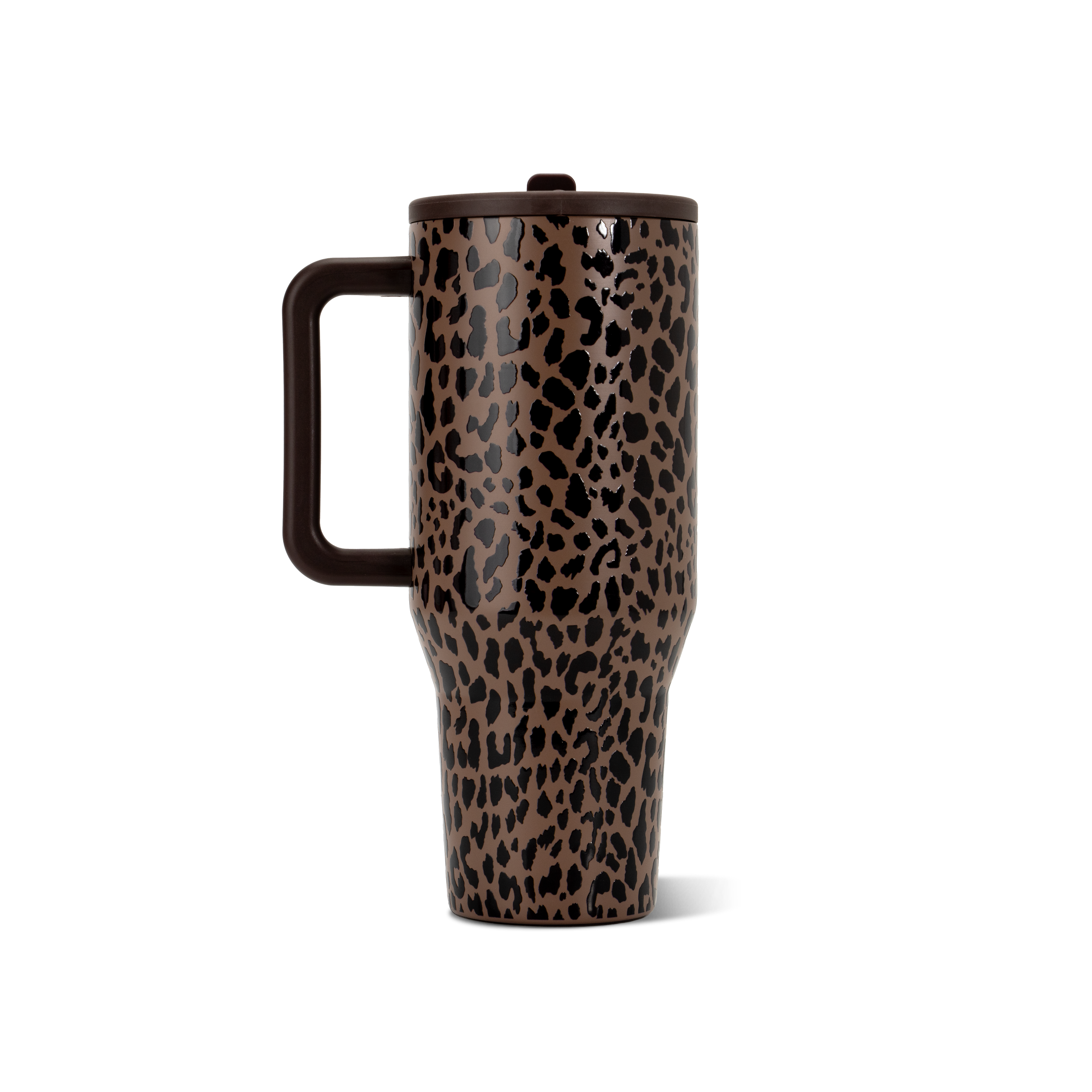 Brown Leopard HydroJug 40 oz Traveler Tumbler