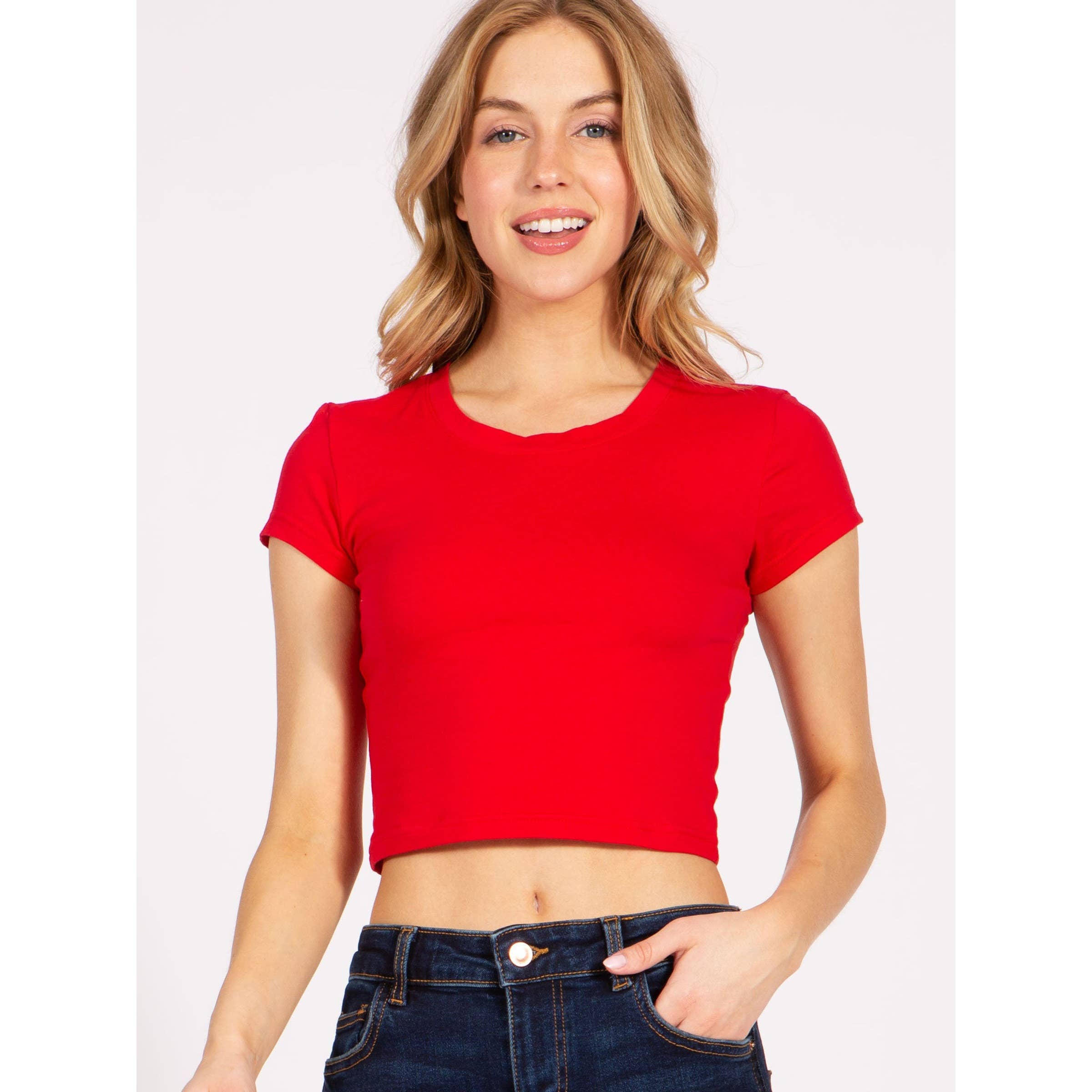 Crop Top Baby Tee T-Shirt